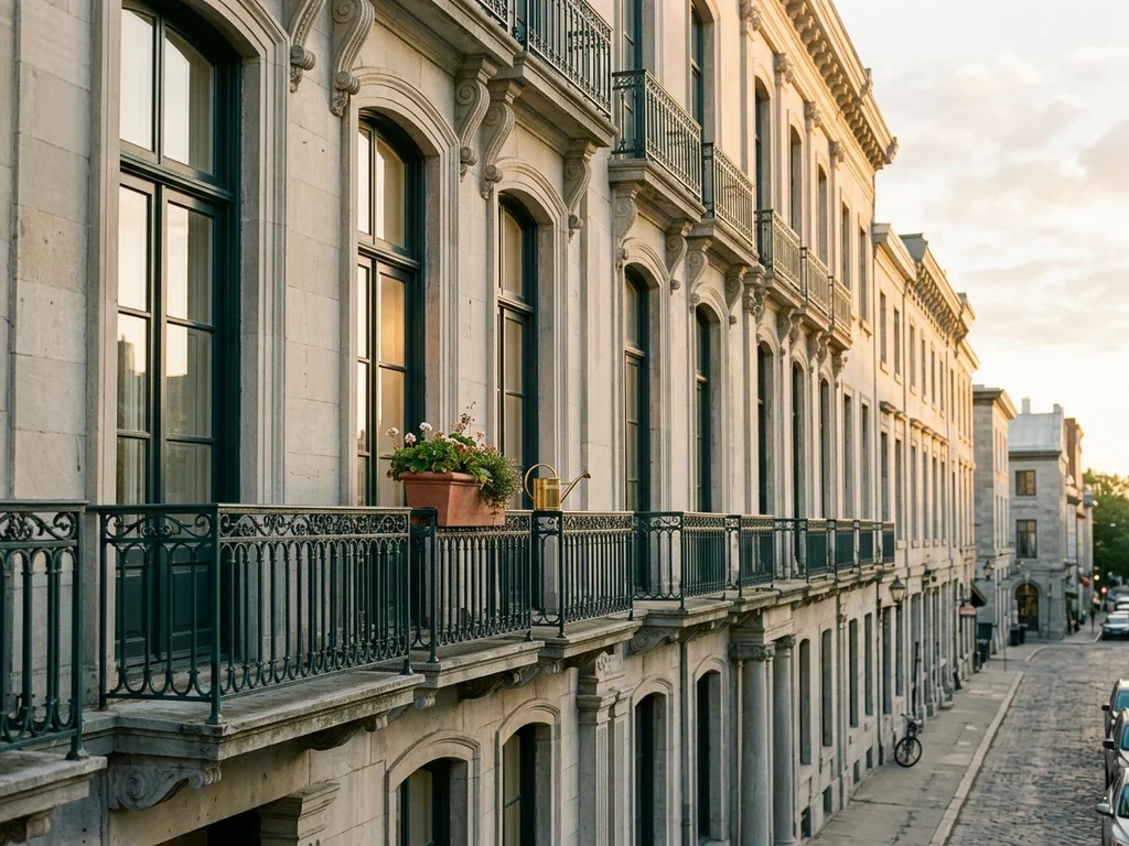 Façade d'immeubles au lever du jour illustrant la sérénité d'un projet immobilier bien compris.
